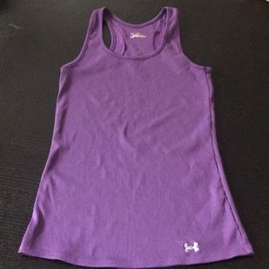 Purple Under Armour heat gear racer back tank